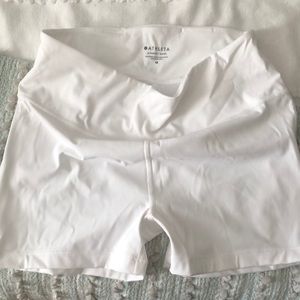 White athleta shorts